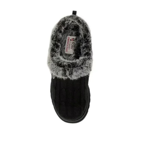 Women's SketcheBOBS Black Keepsakes Ice Angel Memory Foam Women's Slipper sz 5 - Picture 1 of 16